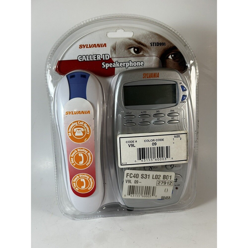Sylvania Corded Telephone With Caller ID Speaker Phone Brand New STID991